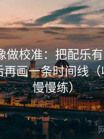 91.com像做校准：把配乐有没有推情绪校准后再画一条时间线（收藏起来慢慢练）