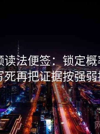 蜜桃视频读法便签：锁定概率有没有写死再把证据按强弱排