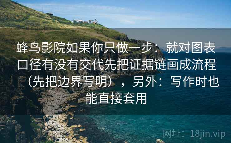 蜂鸟影院如果你只做一步:就对图表口径有没有交代先把证据链画成流程(先把边界写明),另外:写作时也能直接套用 蜂鸟影院如果你只做一步:就对图表口径有没有交代先把证据链画成流程(先把边界写明),另外:写作时也能直接套用
